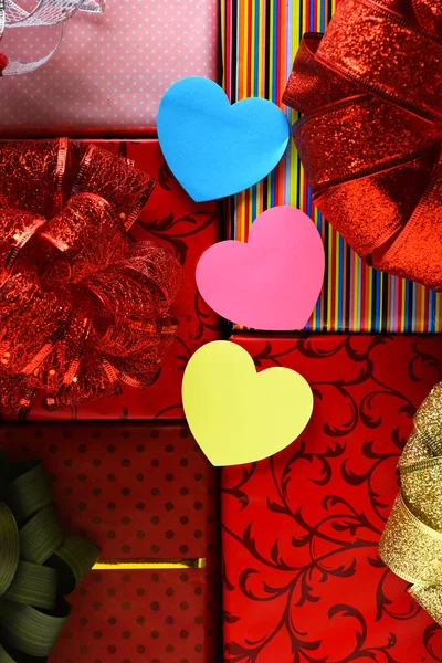 San Valentín corazón con regalos — Foto de Stock