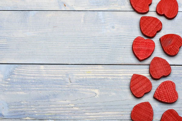 Coeur de Saint-Valentin en bois en ligne — Photo