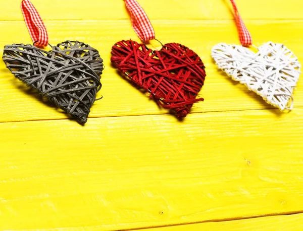 Dekoratif renkli valentine Kalpler