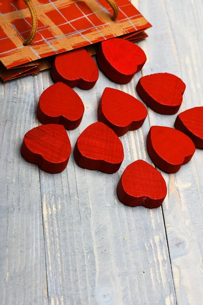 Dekorativní barevné Valentýnské srdce — Stock fotografie