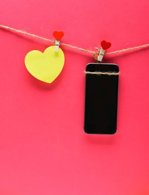 clotheslin üzerinde asılı Sevgililer duydum