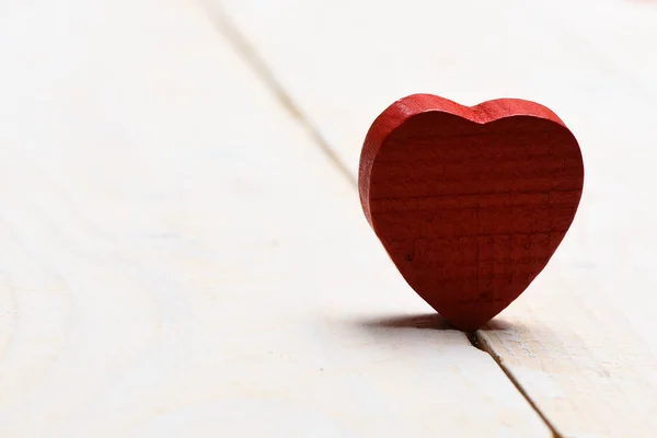 Дерев'яні-валентинка серце — стокове фото
