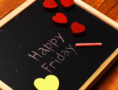 Mutlu Cuma tebeşir tarafından boyalı