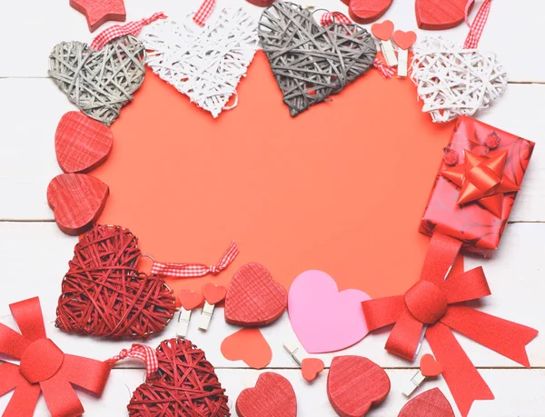 Decorative colorful valentine background — Stock Photo, Image