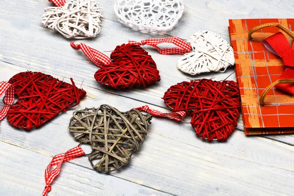 Dekoratif renkli valentine Kalpler