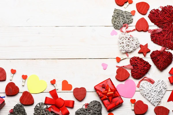 Decorativo colorido valentine fundo — Fotografia de Stock