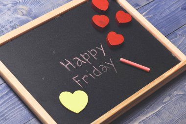 Mutlu Cuma tebeşir tarafından boyalı