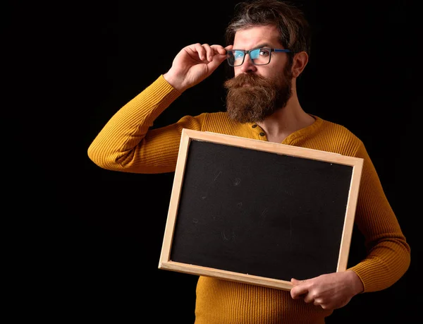 Hipster grave en gafas —  Fotos de Stock
