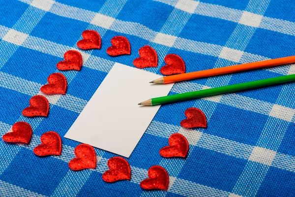 set of valentines love symbol and paper