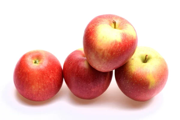 Red apple fruit isolated on white — Stock Photo, Image