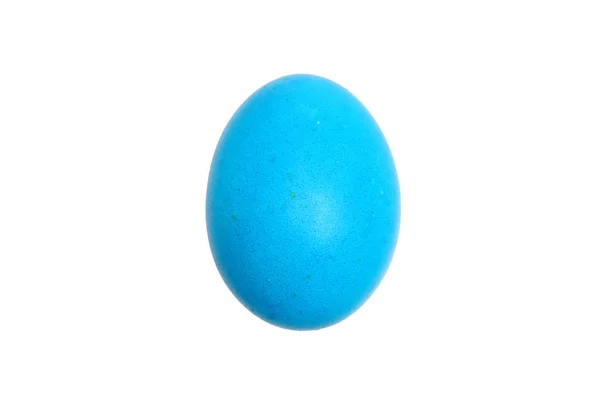 Telur tradisional dicat dengan warna biru — Stok Foto
