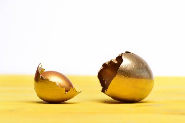 Kırık Paskalya yumurtası kabuğu, gelecekteki hayat, lüks ve başarı