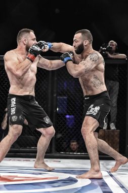 Şu yüzüğe MMA fighters mücadele