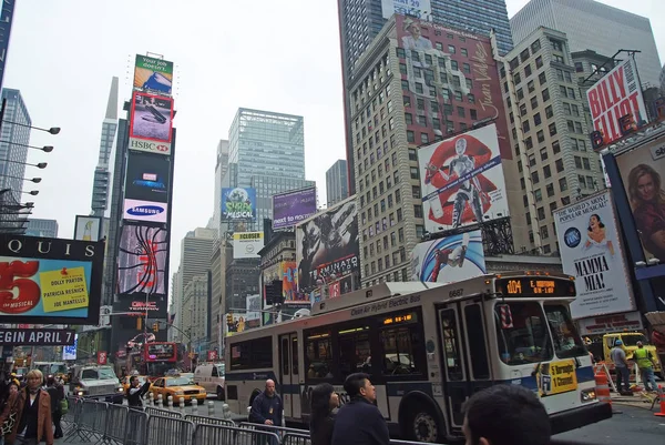 Times Square στη Νέα Υόρκη, ΗΠΑ — Φωτογραφία Αρχείου
