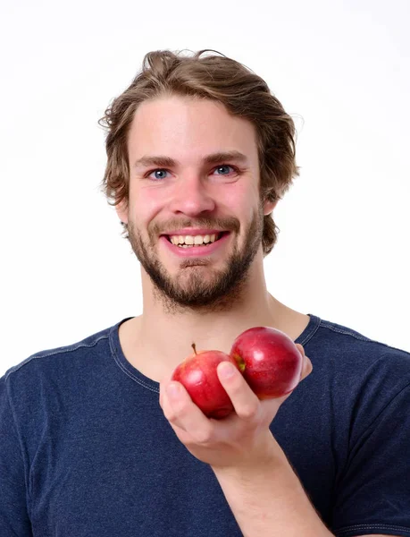 Sonrisa y fruta — Foto de Stock