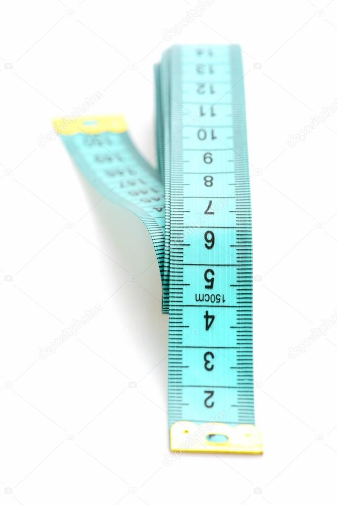 Concept of tool precision, measuring and diet: folded tape measure