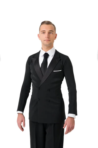 Confident attractive young man in tuxedo — Stock Photo, Image