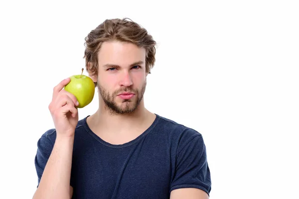 섹시 한 남자 사과 — 스톡 사진