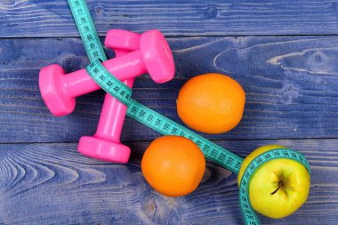 aerobik kavramı, teyp, meyve ölçme ile Halter ağırlık