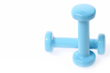 Fitness ve spor camgöbeği dumbbells çifti ile kavramı