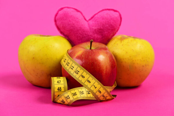 Concept of useful nutrition, fitness lifestyle and vitamins