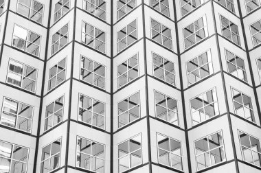 Çelik mavi backgrou görünümüne panoramik ve perspektif geniş açı