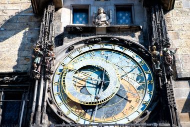 Prag 'ın Eski Kentinde Prag Astronomik Saati