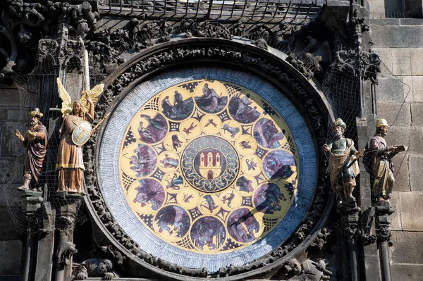 Prague Horloge astronomique dans la vieille ville de Prague — Photo