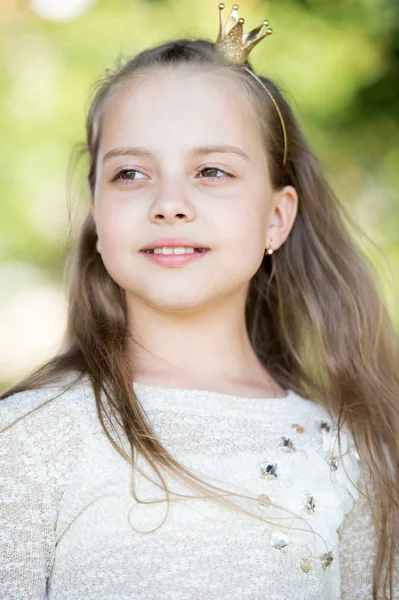 Porträt einer schönen kleinen glücklichen Prinzessin — Stockfoto