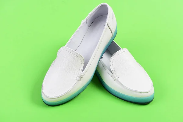 Low heel footwear in sports style. Summer fashion — Stock Photo, Image