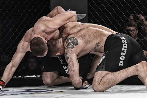 Şu yüzüğe MMA fighters mücadele