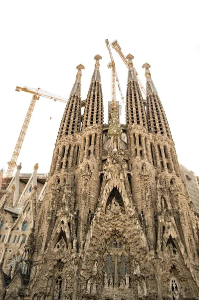 Sagrada Familia beyaz arka plan üzerinde izole