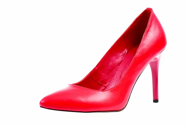 Zapato rojo de lujo aislado sobre fondo blanco — Foto de Stock