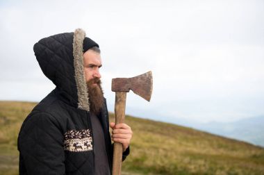 adam hipster veya sakal ve bıyık adam