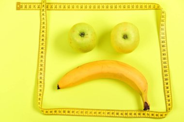 Teyp gıdaların yapılan ölçüm ve üzgün yüz