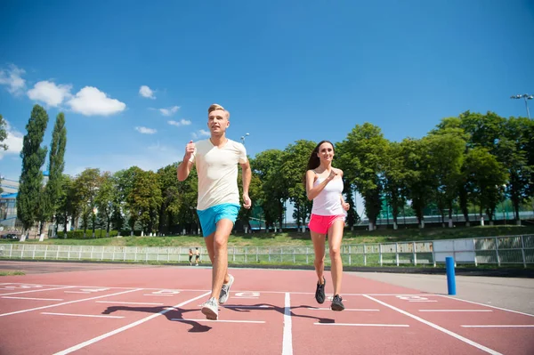 Runner sulla concorrenza e il successo futuro . — Foto Stock