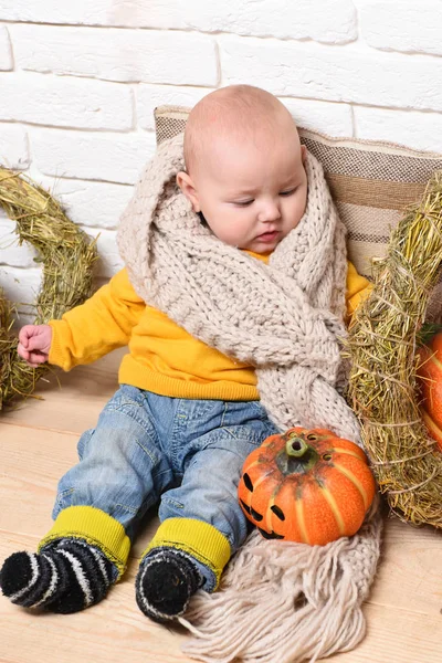 Small halloween baby boy kid — Stock Photo, Image