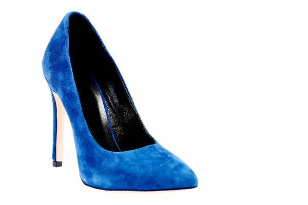 Zapato azul de lujo como concepto de moda y belleza —  Fotos de Stock