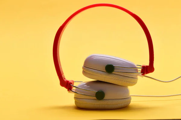 Hobby, leisure and music concept. Headset for music — Stock Photo, Image