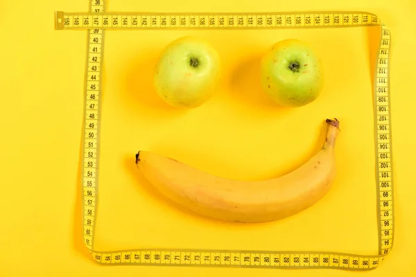 Framed fruit face — Stock Photo, Image