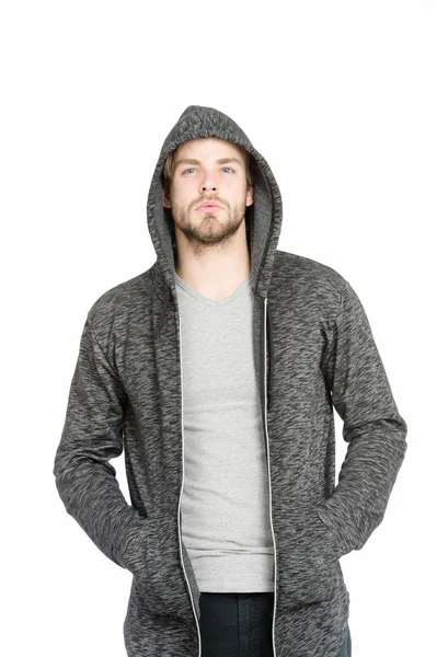 Sakal ve şık saç adam.