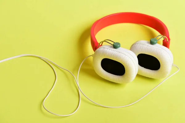 Headset for music made of plastic. Music accessories — Stock Photo, Image