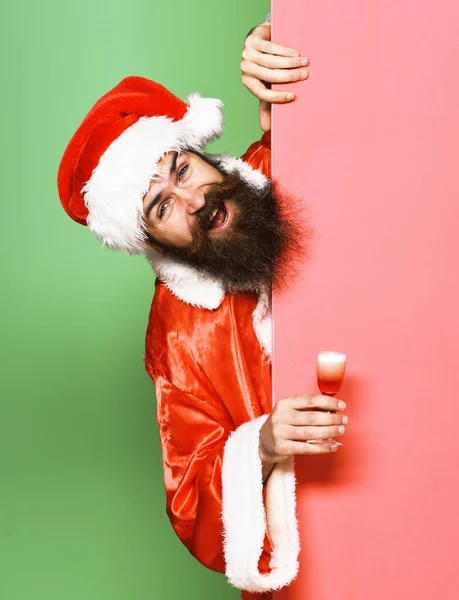 Sourire barbu santa claus homme — Photo