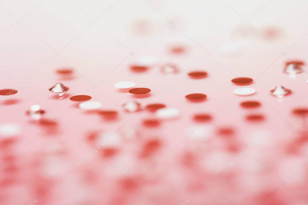 pink glass crystals