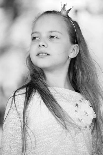 Retrato de uma linda menina princesa feliz — Fotografia de Stock