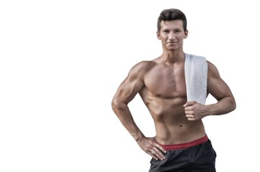 Güçlü kollar, pazı ve dayanıklılık atlet