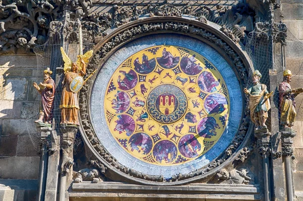 Astronomische Uhr in der Prager Altstadt — Stockfoto