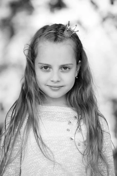 Retrato de uma linda menina princesa feliz — Fotografia de Stock