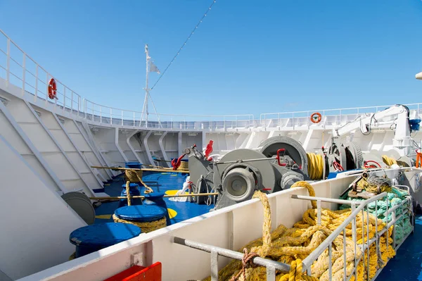 Ship stern deck in Philipsburg, Sint Maarten — Stockfoto