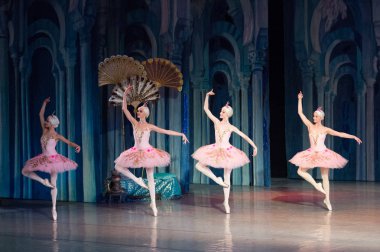 Bale dansçısı balerin bale sırasında Corsar